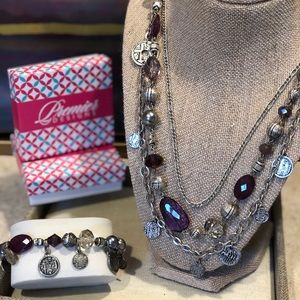 Premier Designs Passionista Necklace and Bracelet